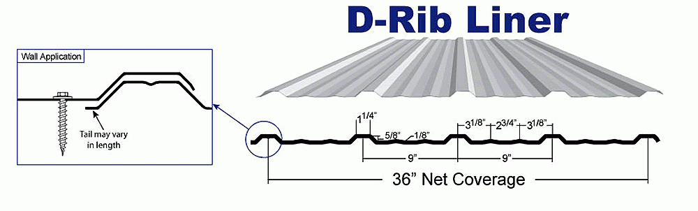 D-Rib Liner diagram